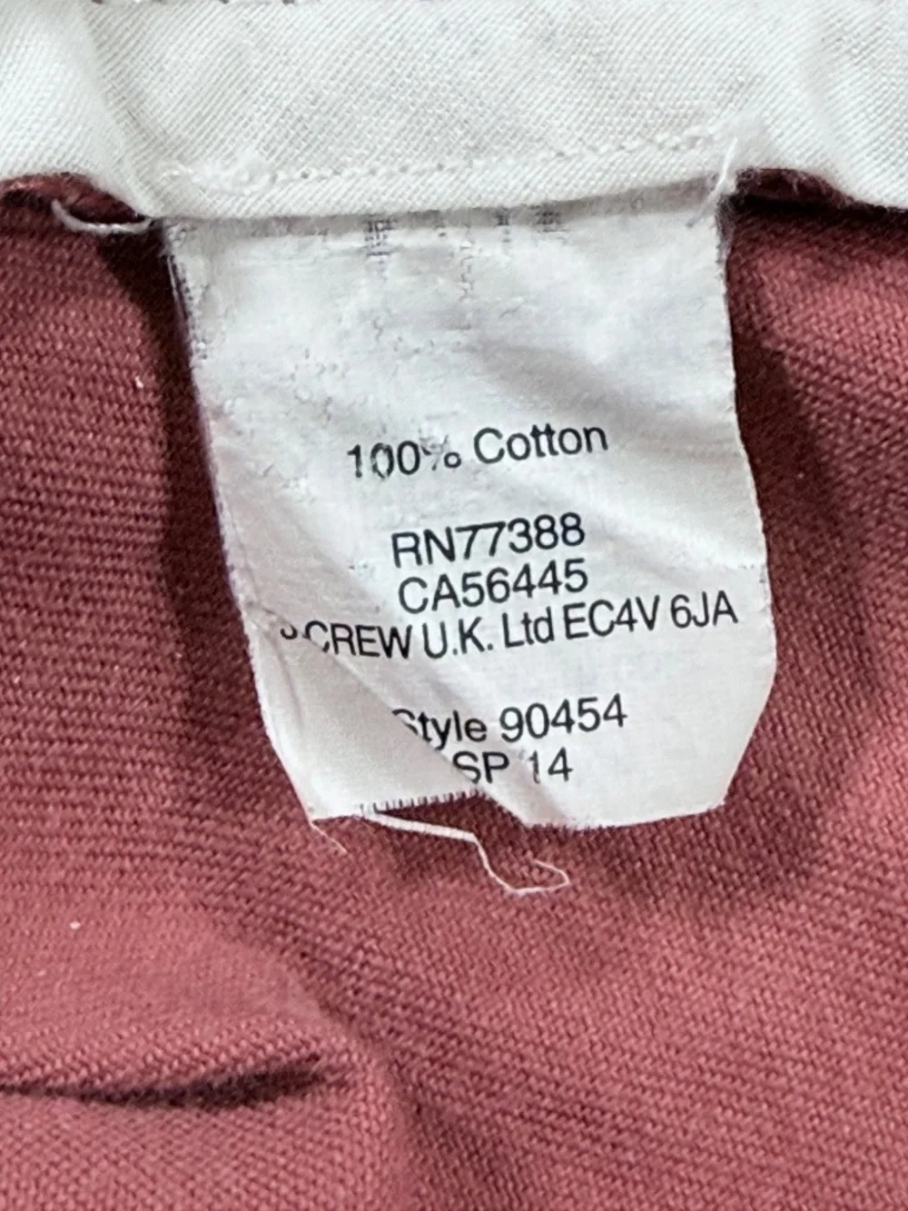 J.Crew Gramercy Broken-In Chino Shorts Pink 32